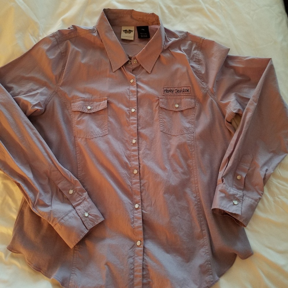 Lavender Harley Davidson Shirt